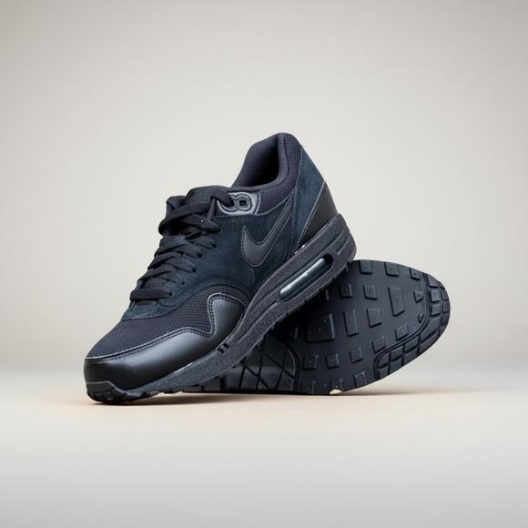 Nike Air Max 1 Essential Triple Black Men\'s Shoes Size 9.5 main image 3